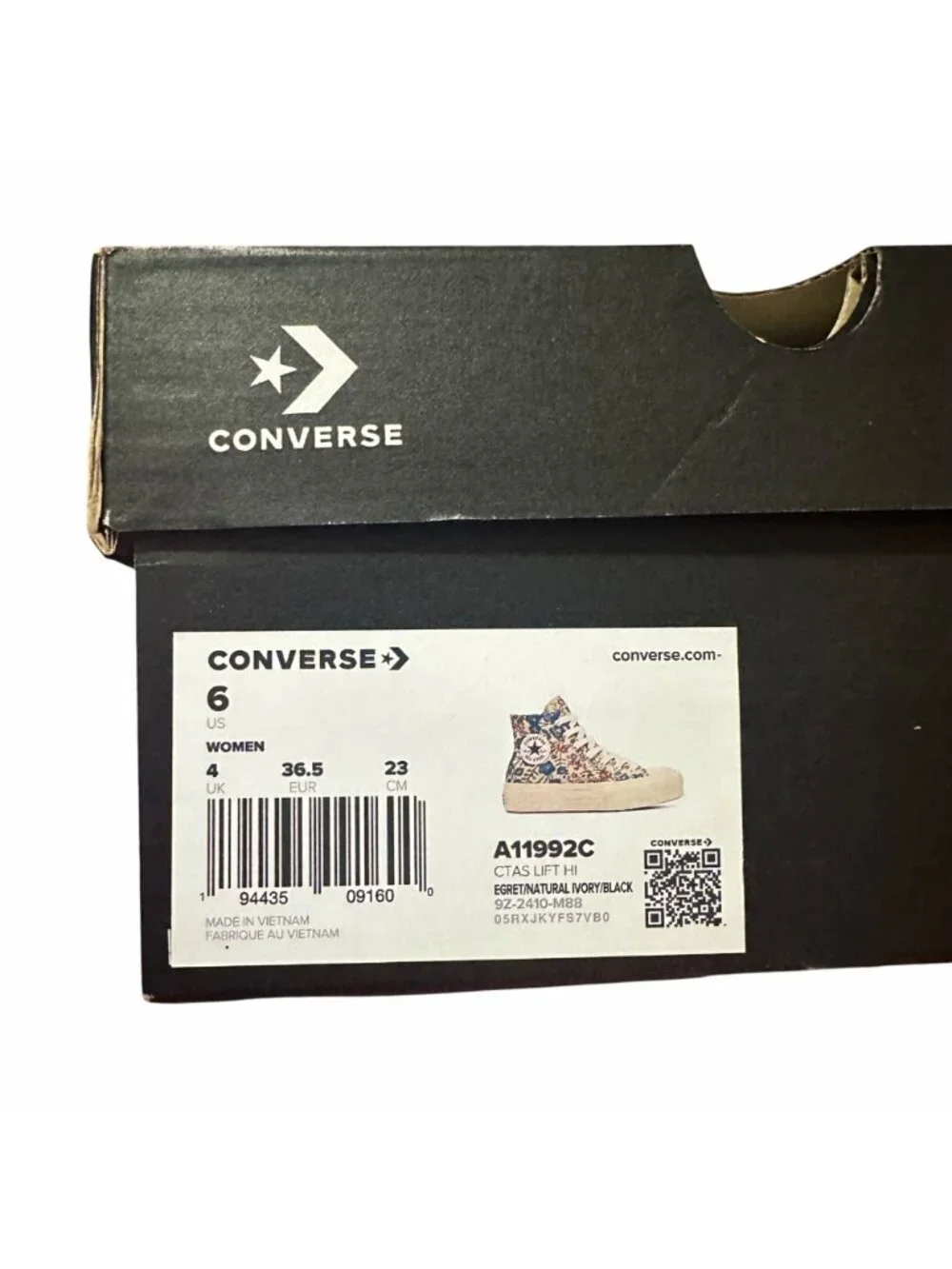 ✨Converse Chuck Taylor Lift Platform Sz 6 Women Sneaker Floral Tapestry A11992C - Picture 8 of 10